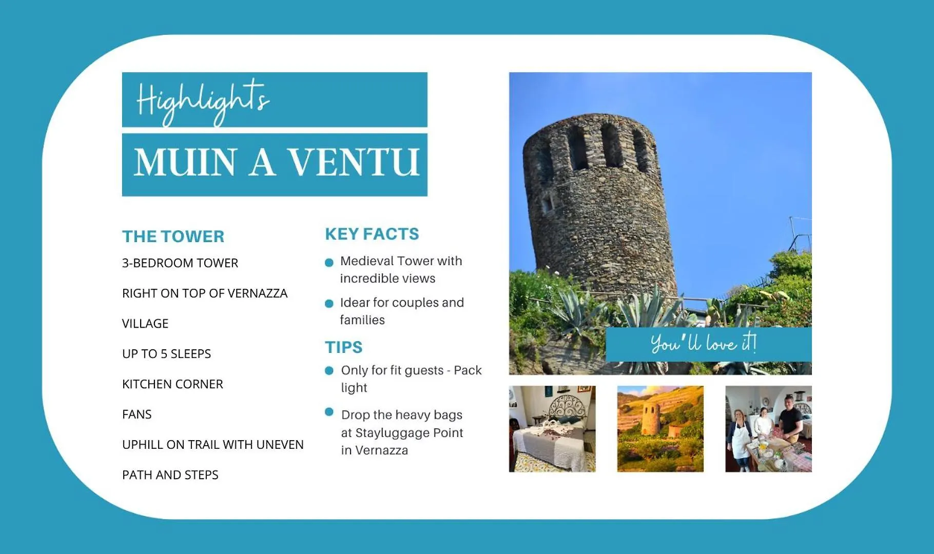 Muin A Ventu Historical Tower Apartment Vernazza